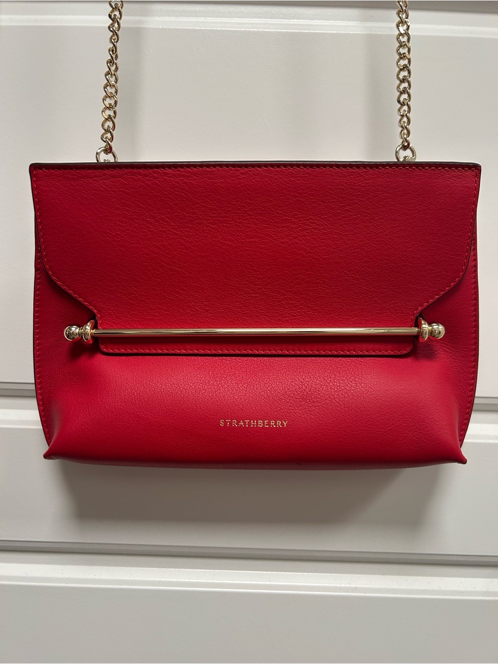 Strathberry East/West Stylist in Ruby